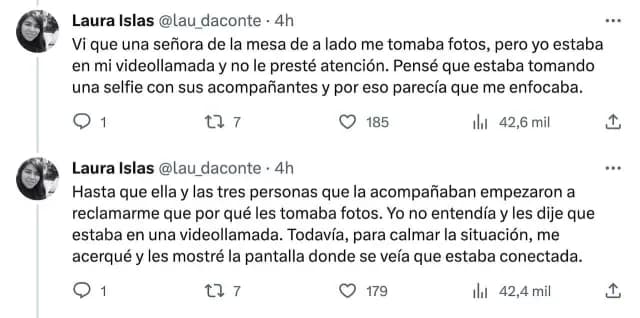 La usuaria Laura Islas denunció discriminación en La Docena Polanco