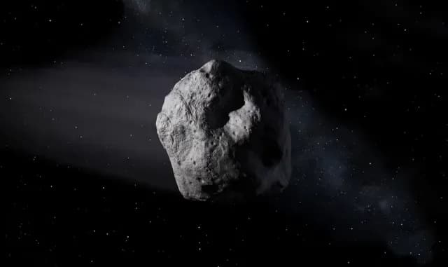 Ilustración artística de un asteroide