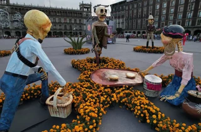 Así Se Ve la Mega Ofrenda del Zócalo 2023