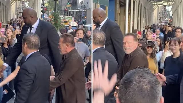 Se preguntan cuánto mide el escolta de Arnold Schwarzenegger