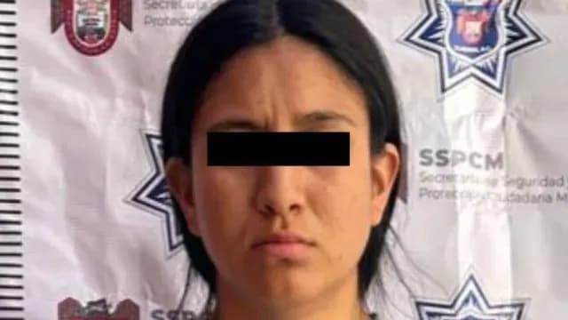 Geovana “N”, detenida por agresión armada a policías de Tijuana. Foto: SSPCM