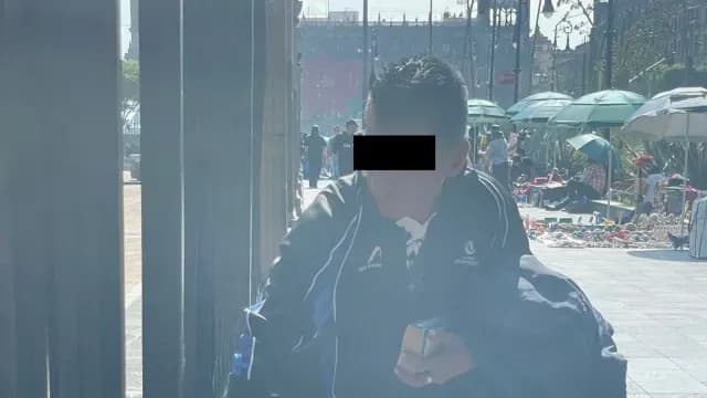 La persona fue detectada a tiempo y retirada de las instalaciones de la Catedral Metropolitana y detenida por la Policía de CDMX