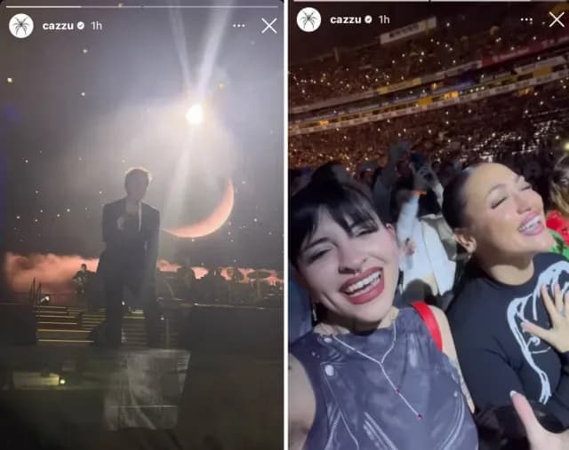 Cazzu en el concierto de Luis Miguel en Jalisco
