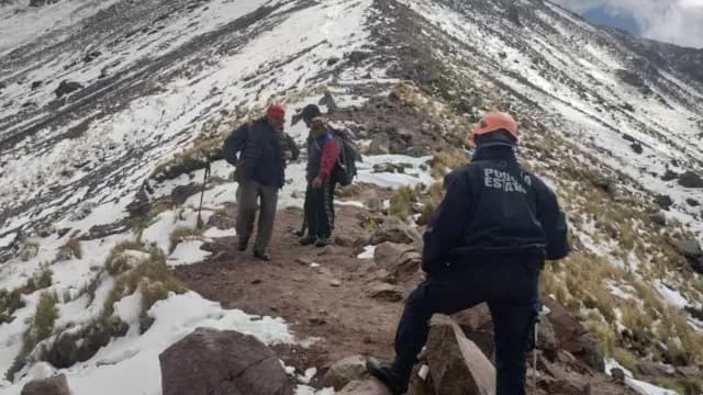 Seguridad para escalar La Malinche en Tlaxcala. Foto: Jessica Meléndez | N+