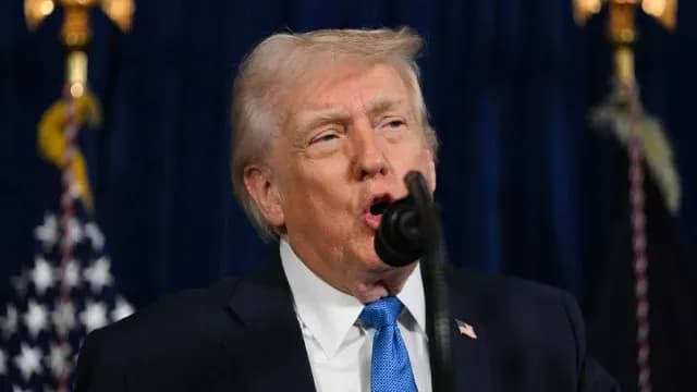 Presidente Donald Trump hoy 3 de enero 2026. Foto: AFP