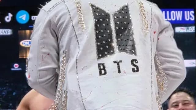 Místico sale a su enfrentamiento con chamarra de BTS. Foto: BTS