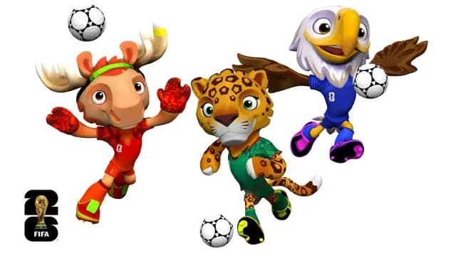 Las tres mascotas oficiales de la Copa del Mundo 2026. Foto: FIFA