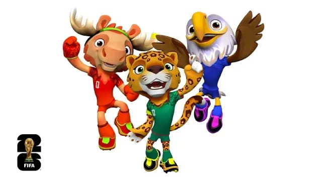 Ellos son Maple, Zayu y Clutch, las 3 mascotas oficiales del Mundial 2026. Foto: FIFA