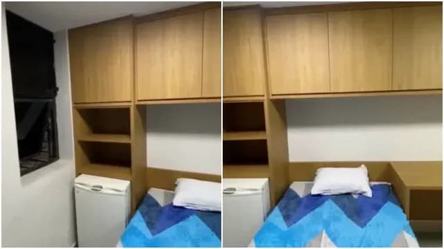 Así es la habitación donde estará recluido Bolsonaro.