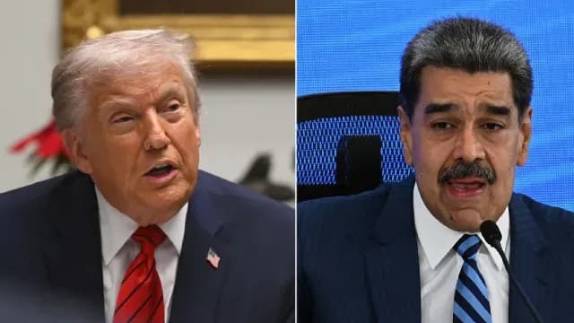 Presidente Donald Trump y su homólogo en Venezuela, Nicolás Maduro. Foto: AFP
