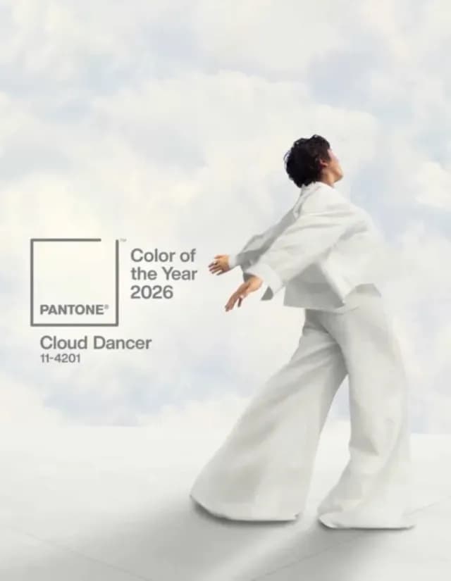 Pantone eligió el color Cloud Dancer como tono del 2026