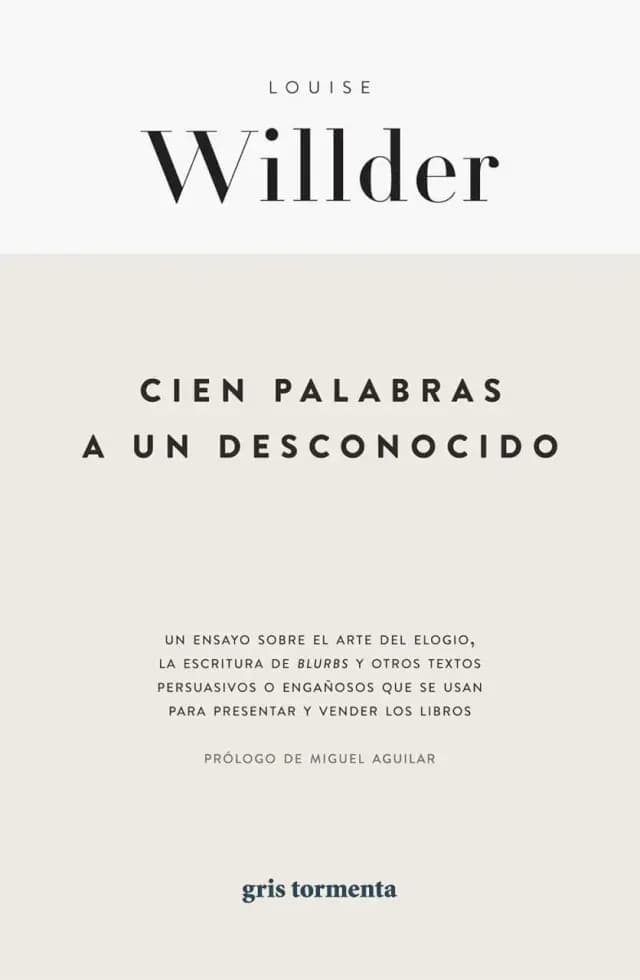 Cien palabras a un desconocido de Willder