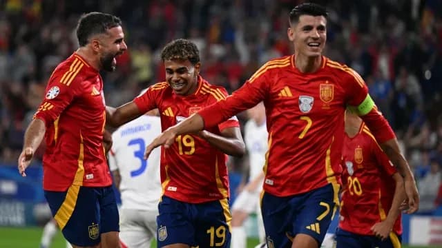 España dominó pero le faltó contundencia al frente. Foto AFP