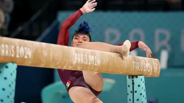 Caída de Alexa Moreno en la viga de equilibrio de los Juegos Olímpicos de París 2024