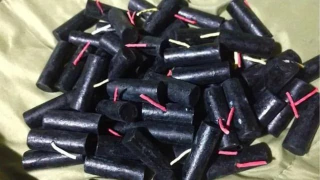 Cuete Barreno usado como pirotecnia