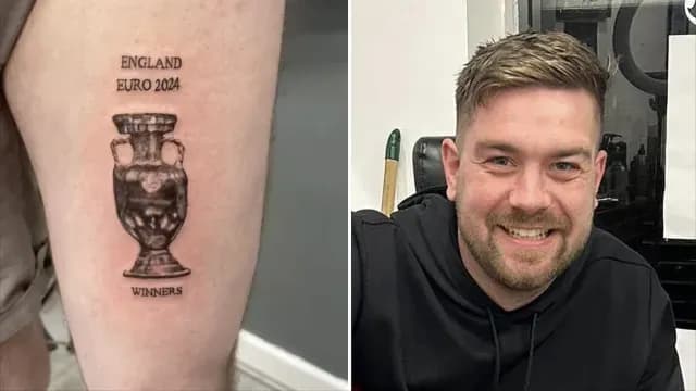 Se tatuó que Inglaterra ganaría la Eurocopa antes de la final