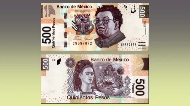 Billete 500 pesos Diego y Frida