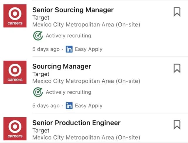 Anuncios de Target en LinkedIn