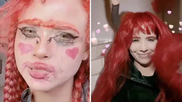 Bella Dueñas durante dos transmisiones en vivo en TikTok