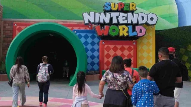 El parque temático Super Nintendo World formará parte de Universal Studios Hollywood. Foto: AFP