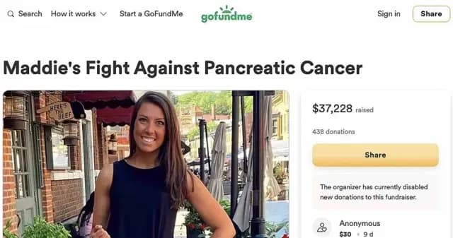 Madison Russo creó una campaña falsa en GoFundMe