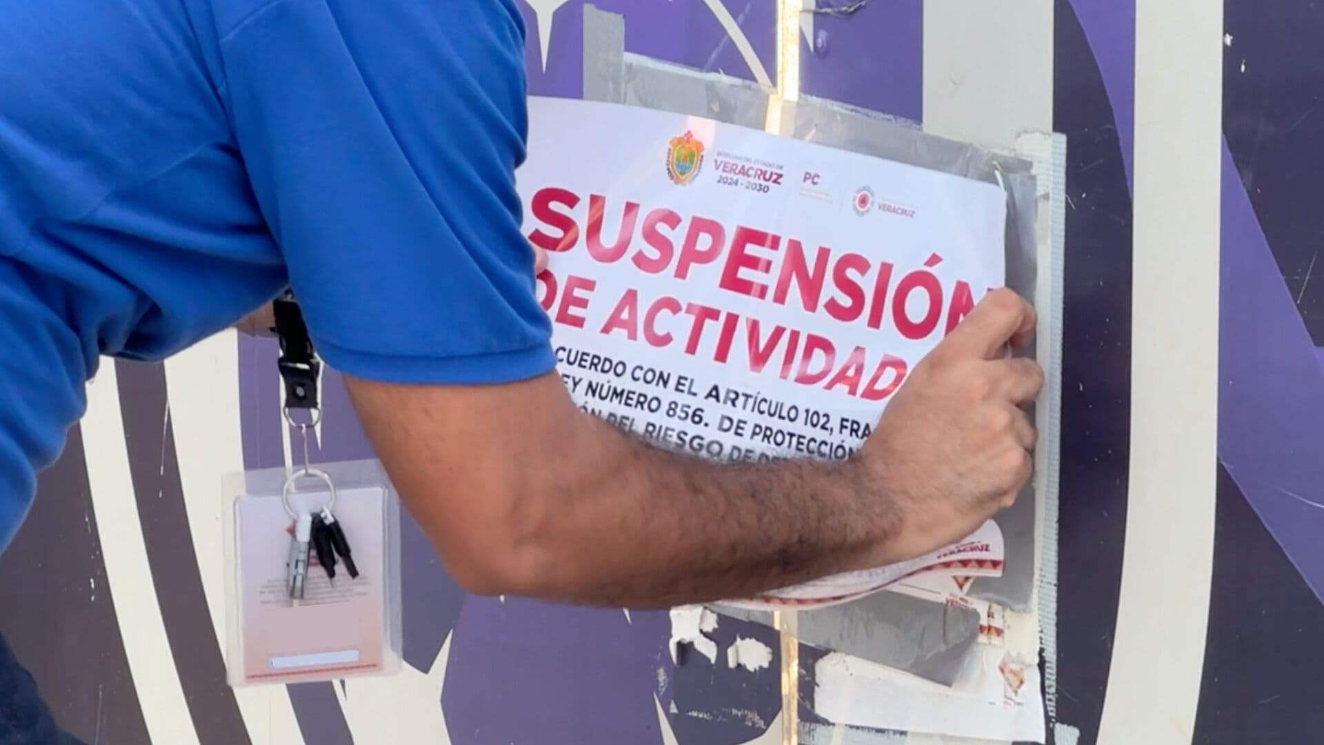 Refuerzan Sellos de Clausura en Deportivo Hugo Sánchez de Boca del Río, Veracruz
