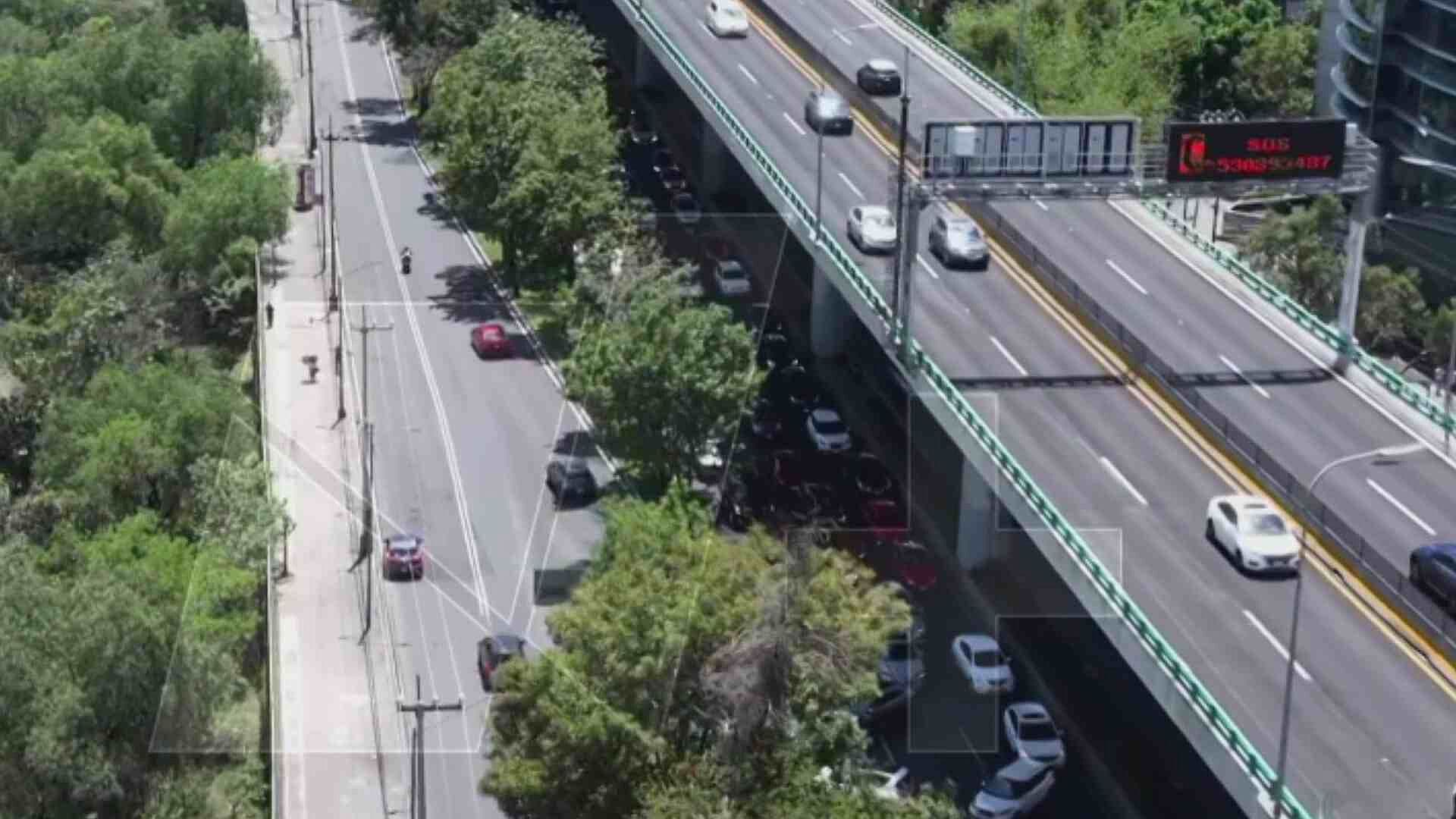 Periférico Sur Desde el Aire: Bloqueo Provoca Tránsito Lento Hoy 29 de Mayo
