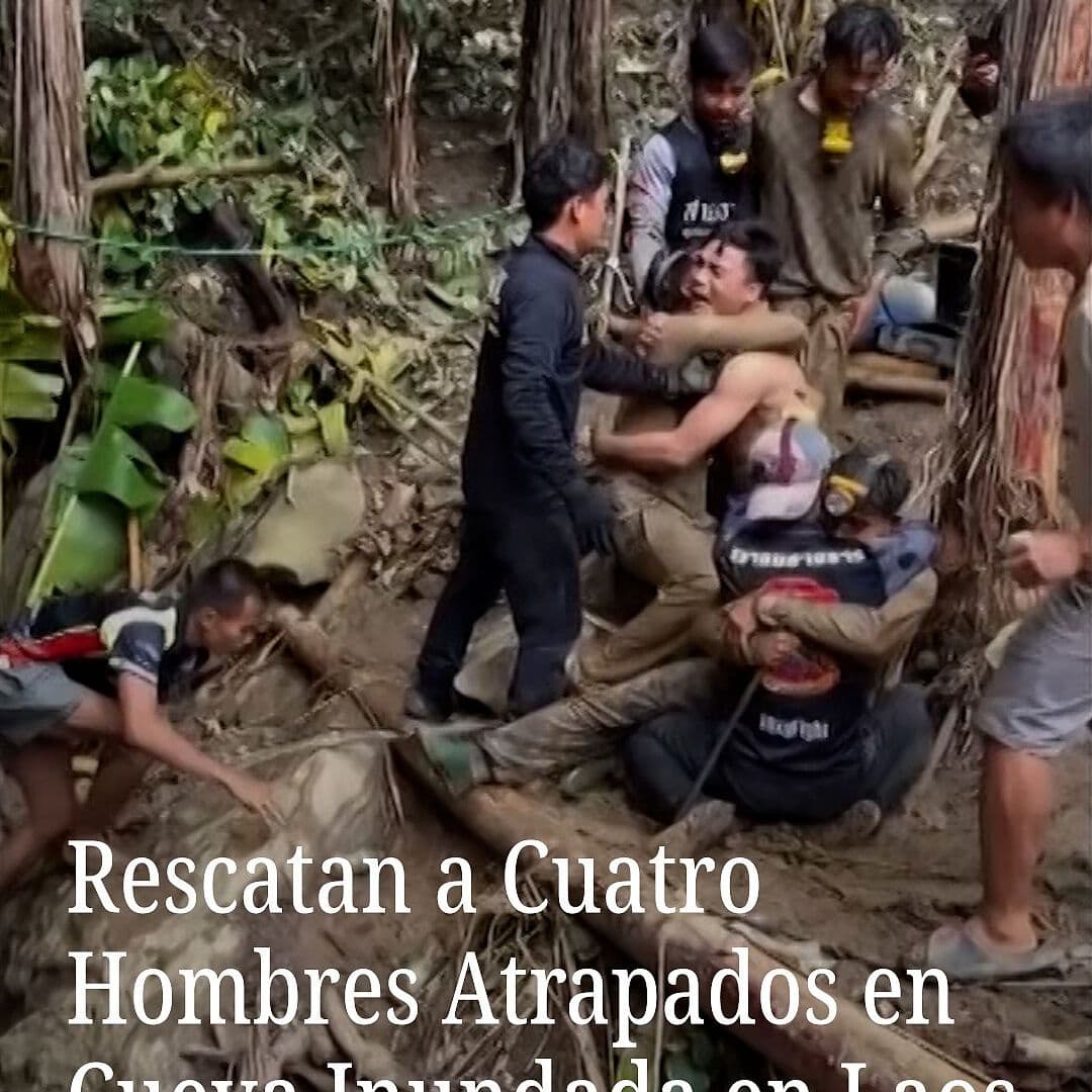 Rescatan a Hombres Atrapados en Cueva de Laos