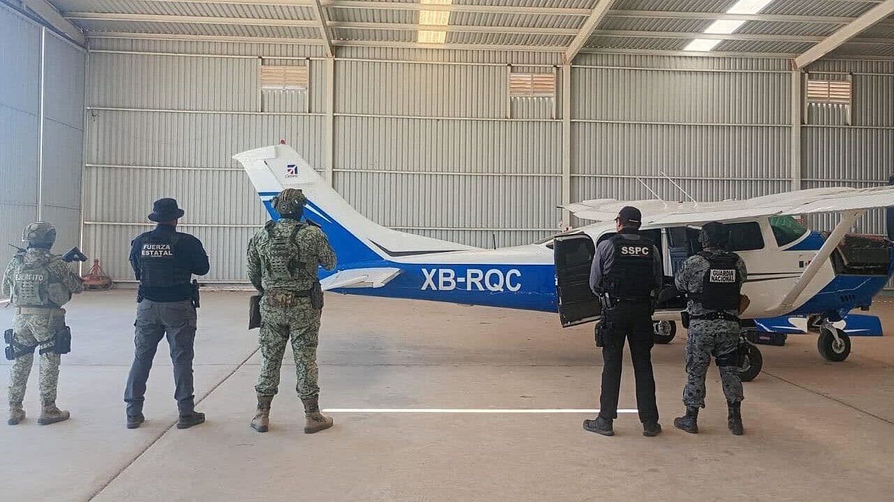 Aseguran Avioneta con Droga en Mexicali; Decomisan Cocaína y Armas
