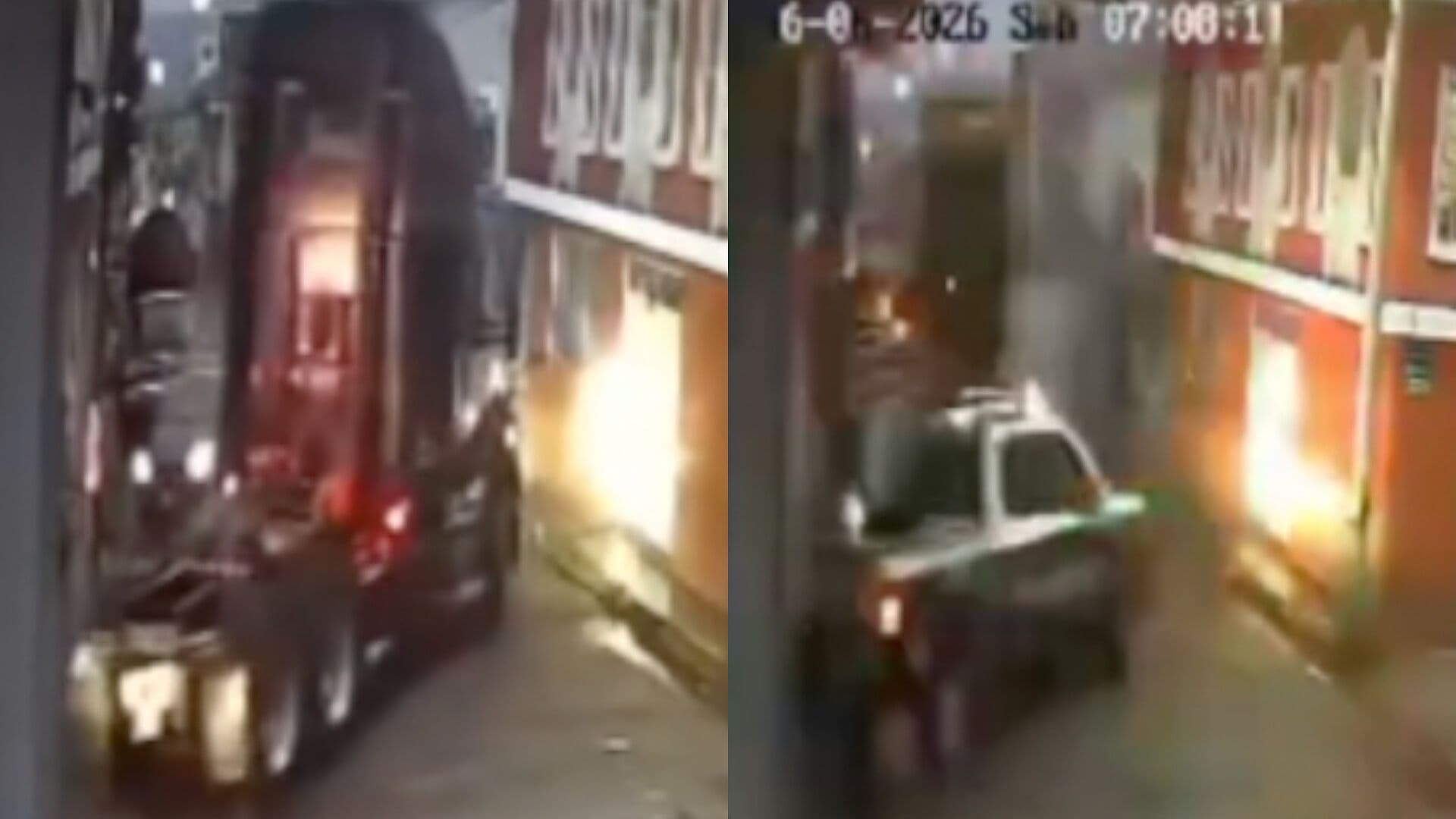 Video: Se Desata Persecución y Balacera contra Sujetos A Bordo de un Tráiler Robado en Puebla
