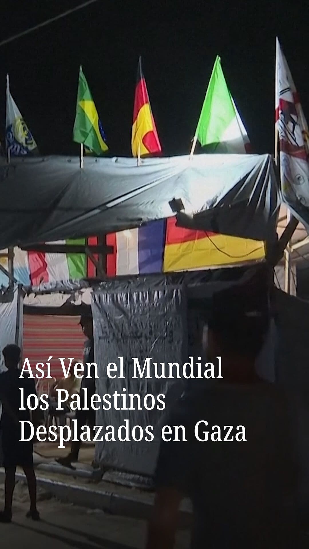 Así Vivieron los Palestinos Desplazados en Gaza la Inauguración del Mundial