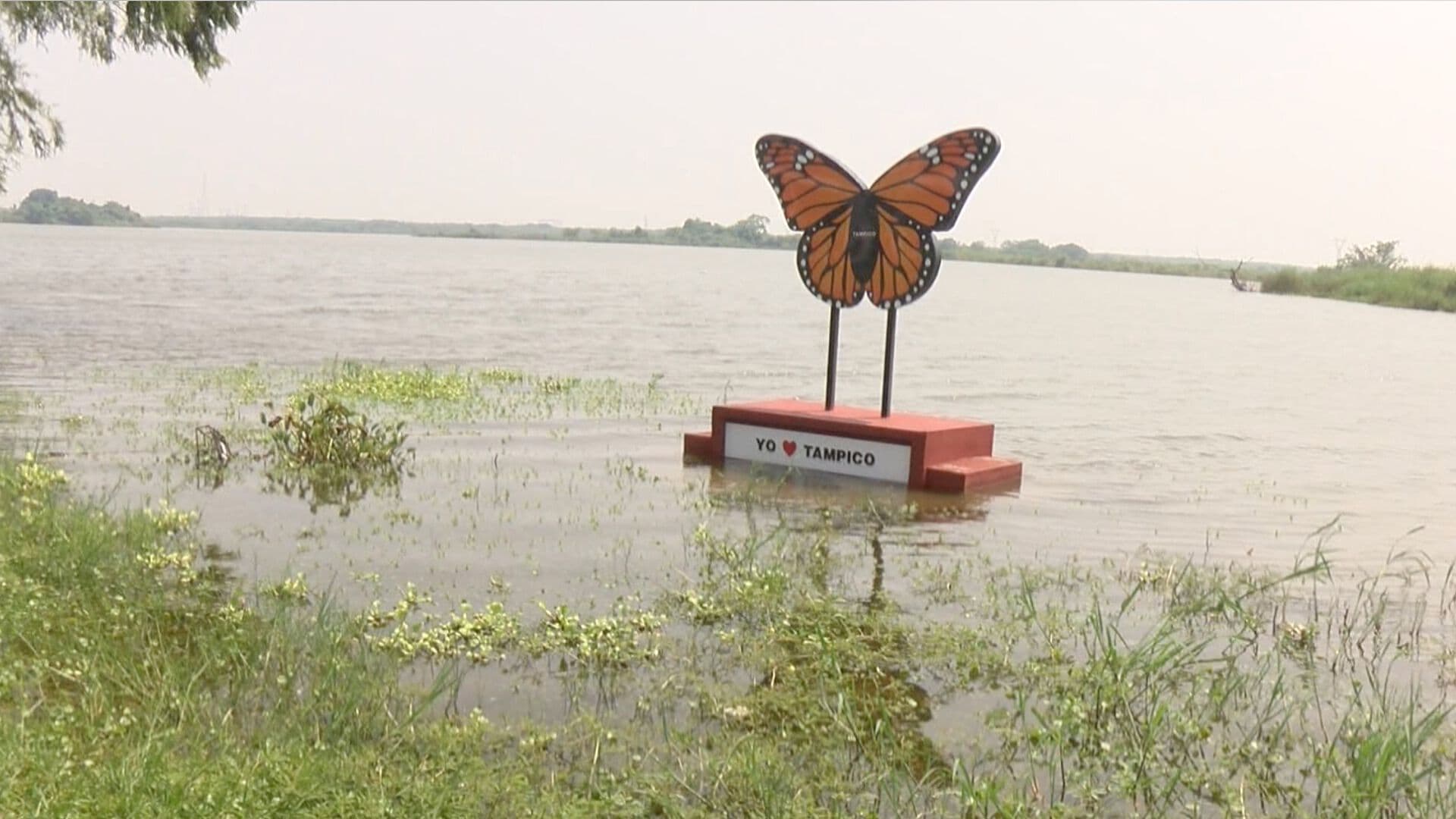 Aumenta el Nivel del Agua en Laguna del Chairel en Tampico, Tamaulipas