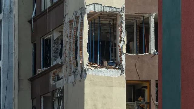 Explosión de tercer piso de edificio hoy en Coyoacán. Foto: N+