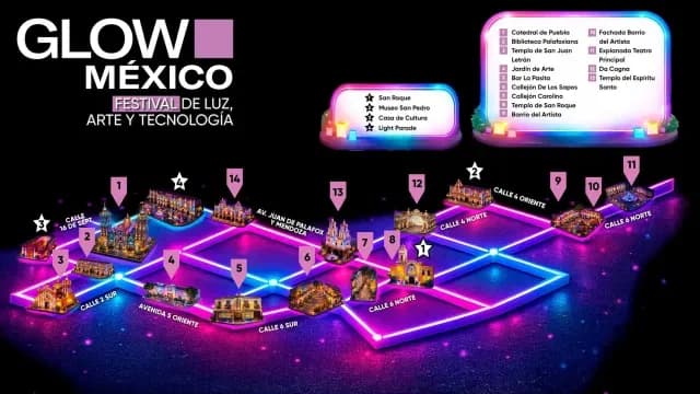 Recorrido de Glow México en Puebla. Foto: Gobierno de Puebla