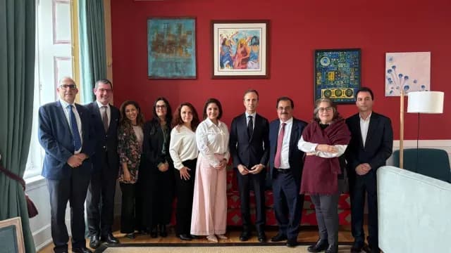 Diplomáticos de México y Portugal, 3 de febrero de 2026. Foto: SRE