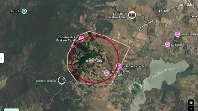 Sitio donde hallaron a El Mencho en Jalisco. Foto: Google Maps