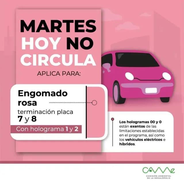 Hoy No Circula Martes