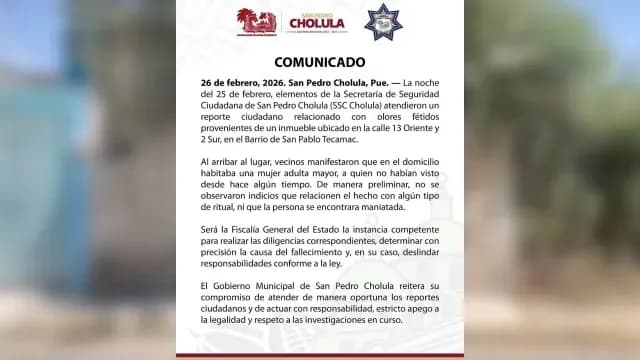 Las autoridades descartaron que las veladoras correspondieran a un ritual. Foto: SSC Cholula