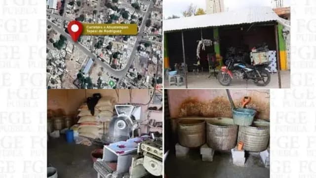 Tortillería donde mujer sufrió un ataque en Tepexi de Rodríguez, Puebla. Foto: Fiscalía de Puebla