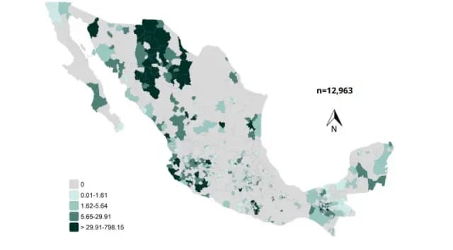 Contagios por sarampión en México, 10 de marzo de 2026. Foto: Ssa
