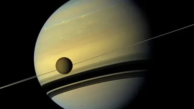 Saturno captado por la sonda Cassini en 2012