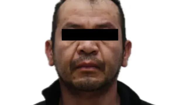 Así fue puesto a disposición de las autoridades "Comandante Galindo". Foto: Fiscalía Edomex