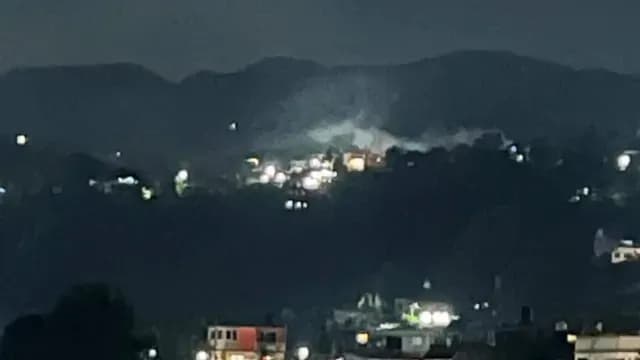 El incendio provocó alarma entre habitantes de la zona. Foto: Facebook Huauchinango Noticias