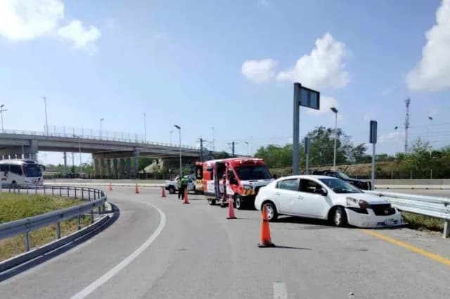 Accidente en Yucatán. Foto: Guardia Nacional