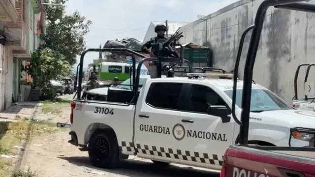 Importante movilización policial en la colonia Jorge Murat de la ciudad de Puebla. Foto: N+