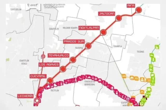 Tren Suburbano AIFA: MAPA