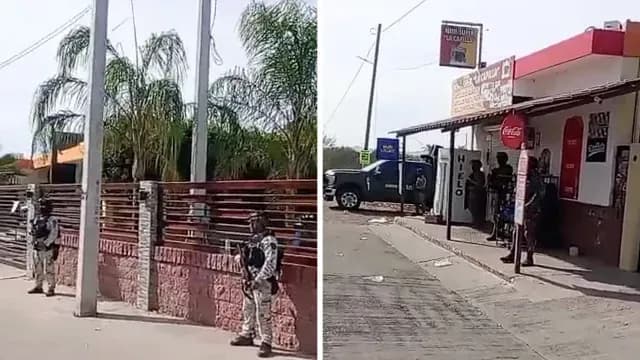Resguardo de fuerzas federales tras detención de operadores ligados a Los Mayos. Foto: N+