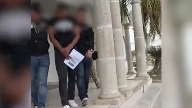 El implicado fue capturado tras varias labores de inteligencia. Foto: FGR