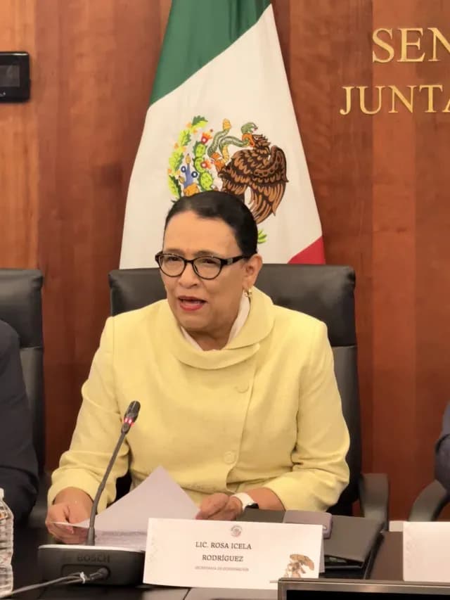 Rosa Icela Rodríguez, titular de la Secretaría de Gobernación