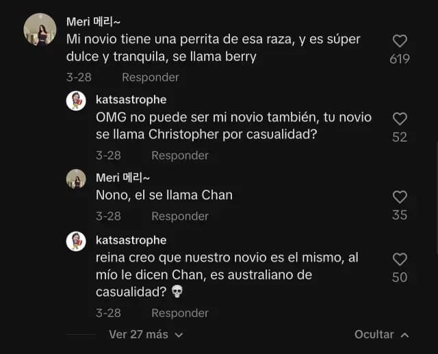 Jóvenes bromean sobre tener el mismo novio